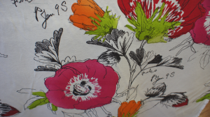 Blommig rosa